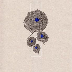 floral lines 2 by Prints der Nederlanden