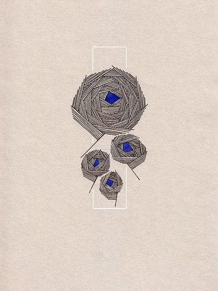 floral lines 2 by Prints der Nederlanden