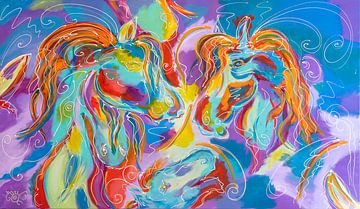 Sieben Pferde im Himmel von Christel De Buyser