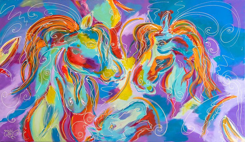 Seven horses in the sky van Christel De Buyser