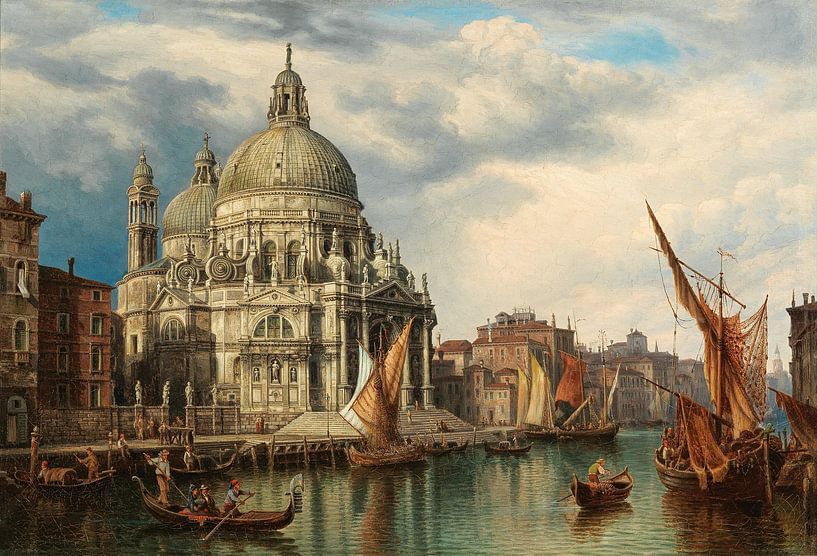 Venetië, Canal Grande met Santa Maria della Salute, Heinrich Jaeckel van Meesterlijcke Meesters