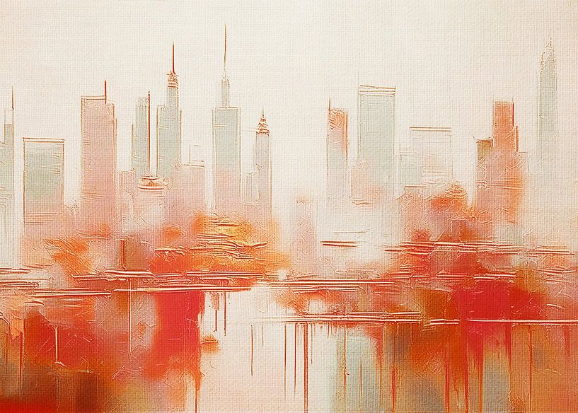 Buildings at Dusk 04 van Fernando Vieira