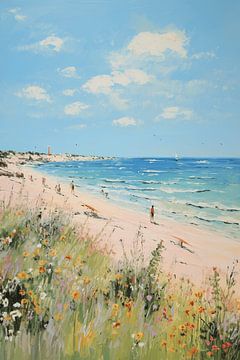 Beach coastline van CanvasbyCaro