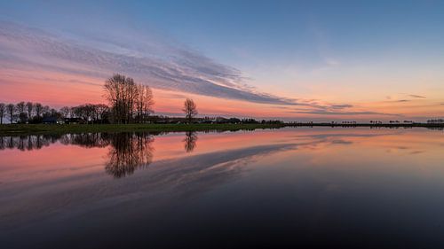 Sunset in the Hunzedal in Drenthe