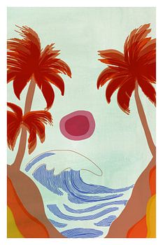 Ondulations de plage tropicale
