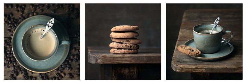 Coffee triptych by Silvia Thiel