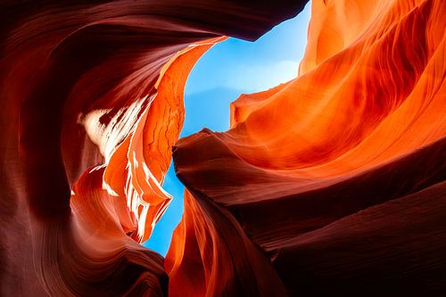 Antelope Canyon - Lower Antelope Canyon, Navajo reservaat, Page Arizona - foto print - reis fotografie