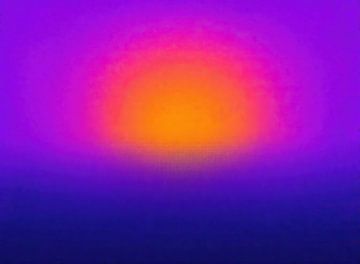 Zonsondergang in Abstract Paars van Modern Collection