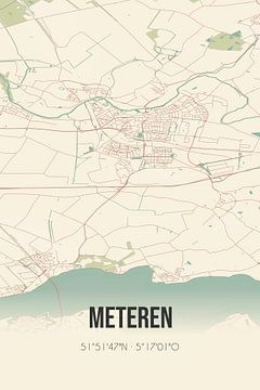 Carte ancienne de Meteren (Gueldre) sur Rezona