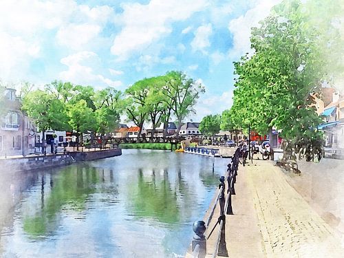 Damsche Vaart in Sluis, Zeeuws-Vlaanderen