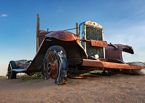 Oldtimer mit Reifen