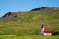 église traditionnelle en bois sur Vatsness, Islande par Jan Fritz Aperçu