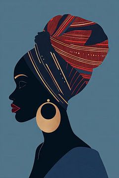 Elegance and strength in profile view by Poster Art Shop