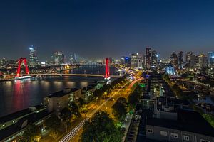 Die skyline von Rotterdam von MS Fotografie | Marc van der Stelt