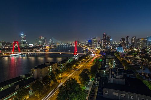 De skyline van Rotterdam