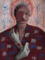 Portrait de femme en tant qu'icône