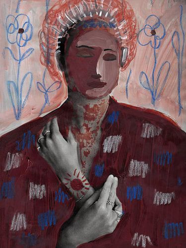 Frauenporträt als Ikone