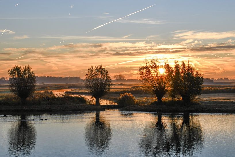 Sunrise over the Black Water by Tessa van der Geer