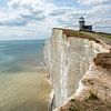 Falaises de craie à Birling Gap et phare de Belle Toute, Sussex sur Jan Fritz