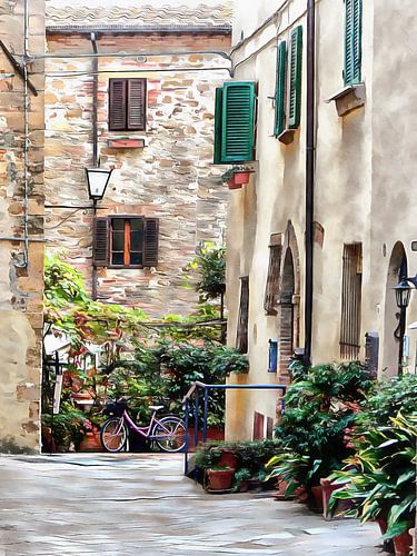 Groen intermezzo Pienza Toscane