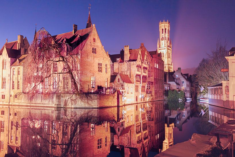 De Rozenhoedkaai bij nacht: Het beroemdste plekje van Brugge | Stadsfotografie van Daan Duvillier | Dsquared Photography