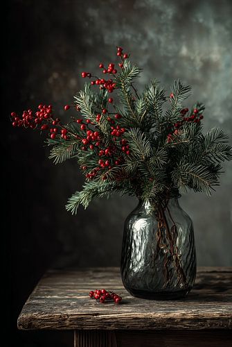 Winterse Rode Bessen in Glas no.2