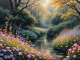 Garden in full bloom by HorizonArtistry