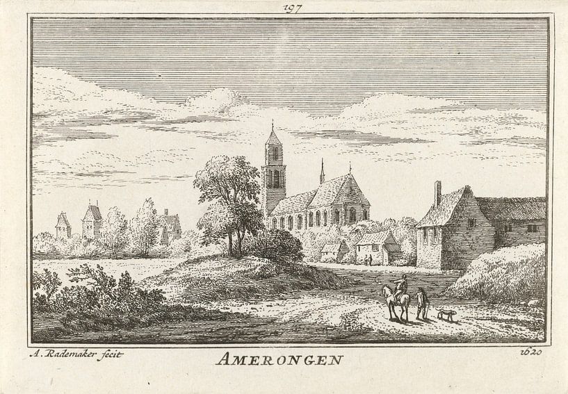 Abraham Rademaker, Ansicht von Amerongen, 1620 von Atelier Liesjes