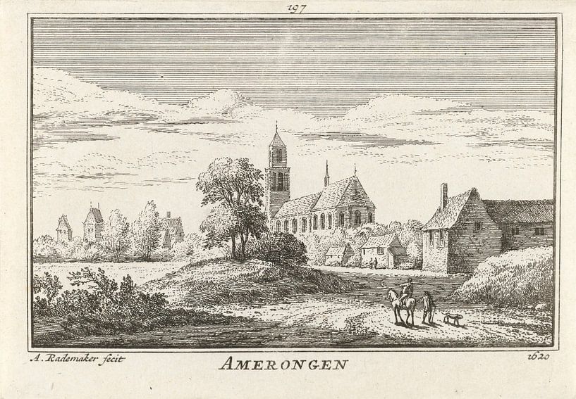 Abraham Rademaker, Vue d'Amerongen, 1620 par Atelier Liesjes