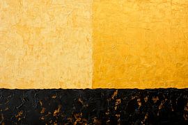 Golden texture with black - Abstract by Poster Art Shop