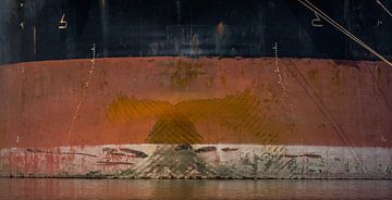 Een panorama van een scheepsboeg. van scheepskijkerhavenfotografie