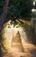 Straatbeeld Zonsondergang op Gili Trawangan - Bali