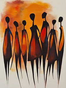 Afrikanische Silhouetten