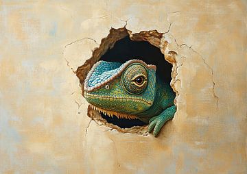 Kameleon | Breaking Illusions van OMG Art