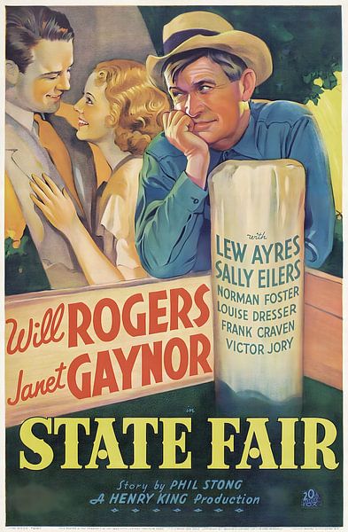 Affiche vintage State Fair par Woodblocks en Posters