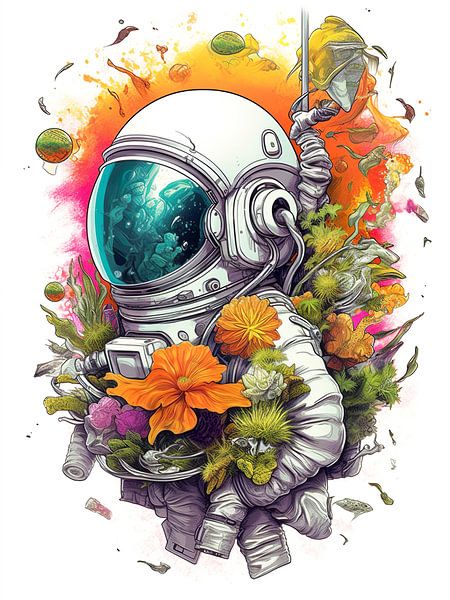 Bloesems in de kosmos van novac dolazy