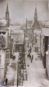 Purmerend im Winter von Jan van der Knaap