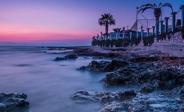 Purple sunset von Jochem van der Blom