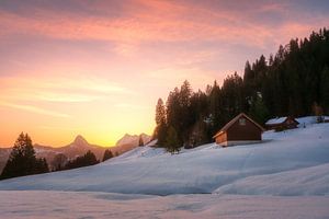 Merveilles d'hiver en Suisse