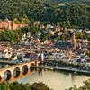 De oude stad van Heidelberg van Michael Valjak