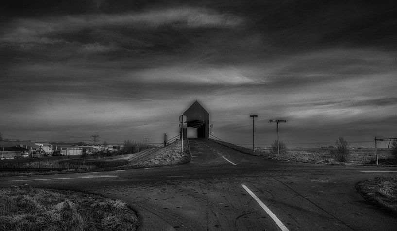 Paysage noir et blanc par Henk Miedema