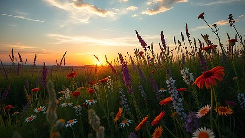A sea of flowers and light