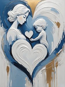 Die Liebe zwischen Mutter und Kind von Jolique Arte
