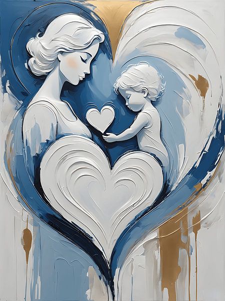 The love between mother and child by Jolique Arte