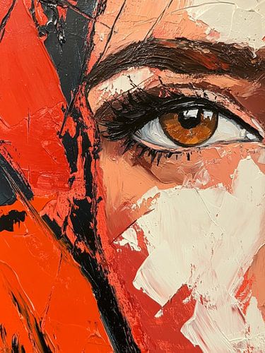 Modernes abstraktes Porträt