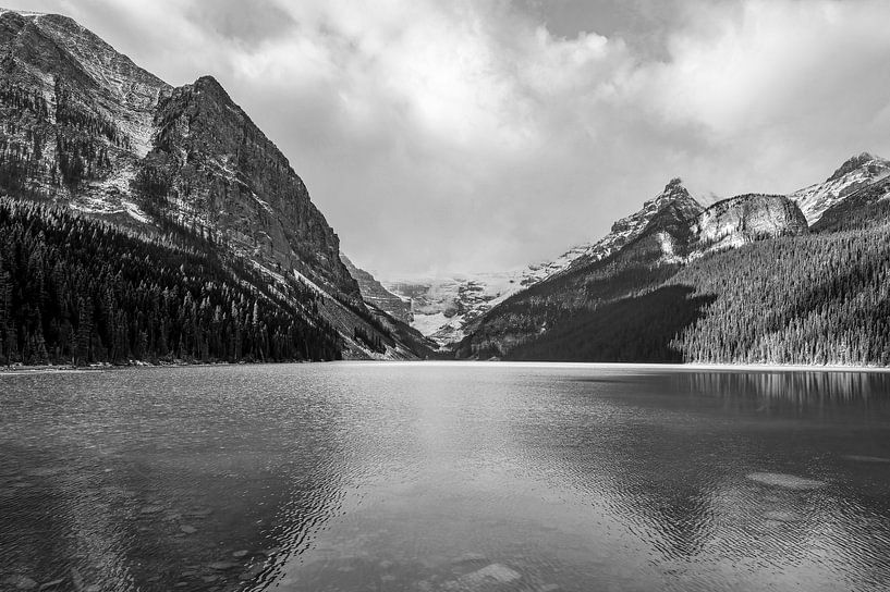 Beautiful winter view of iconic Lake Louise in Banff National Pa by Jacqueline Heijt