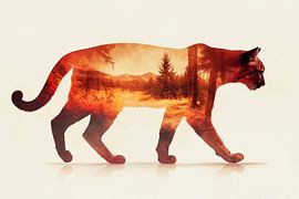 Tierische Landschaftsvision von Poster Art Shop