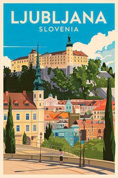 Ljubljana, Slowenien von Poster Art Shop