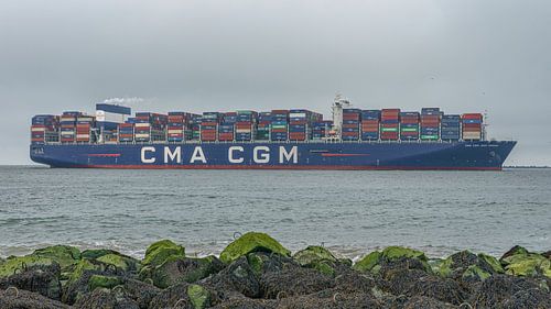 CMA CGM-Containerschiff Jean Mermoz. von Jaap van den Berg