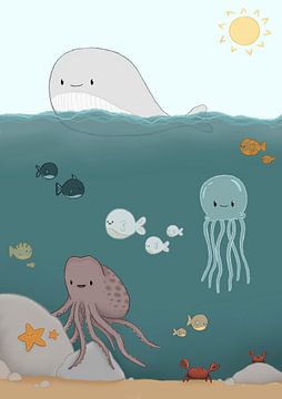 Le monde sous-marin sur Dewi Zwiers - van Dreven